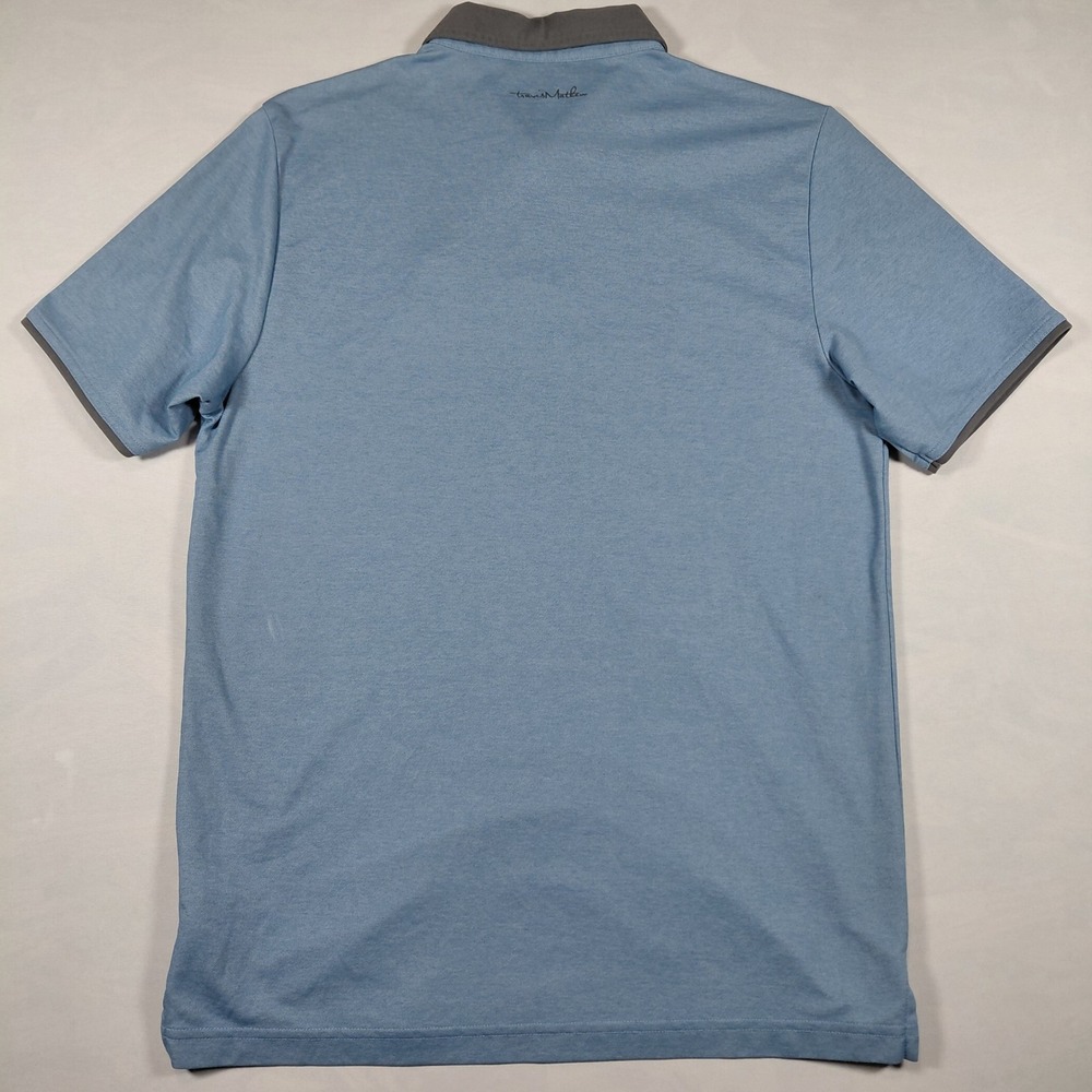 Travis Mathew Mens Polo Shirt Blue Gray The Golf Club Resort Pima Cotton Size M - Picture 8 of 15